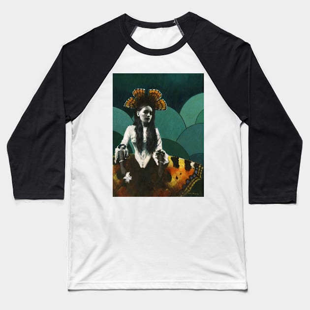 Papillon Baseball T-Shirt by mictomart